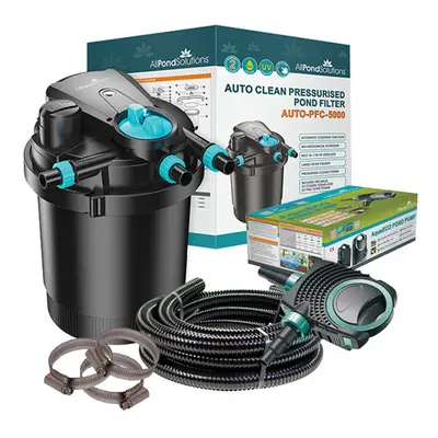 AllPondSolutions 5000L Pressurised Pond Filter Kit AUTO-PFC-5000-KIT