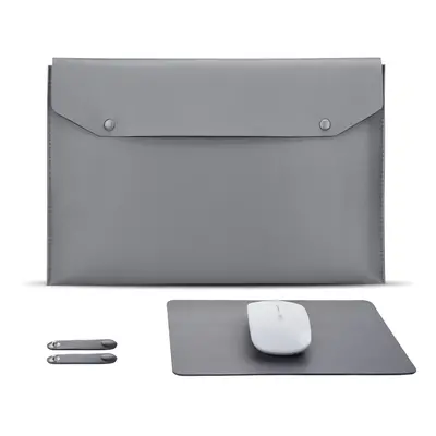 (Dark Grey, Inch) 13/14/15 inch Laptop Breifcase Leather Waterproof Tablet Case Laptop Bag Noteb