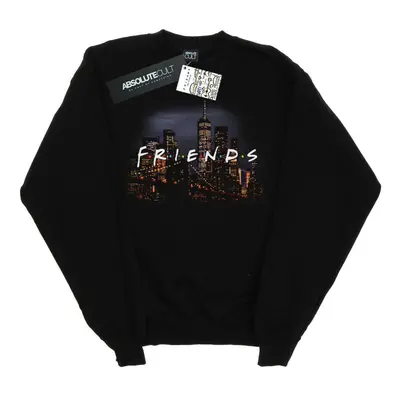 (3XL, Black) Friends Mens Logo Skyline Sweatshirt