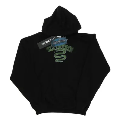 (M, Black) Harry Potter Womens/Ladies Slytherin Sport Emblem Hoodie