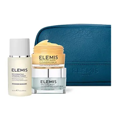 ELEMIS Pro-Collagen Overnight Hydration Heroes, 3-Piece Night-Time Skincare Routine, Reveal Firm