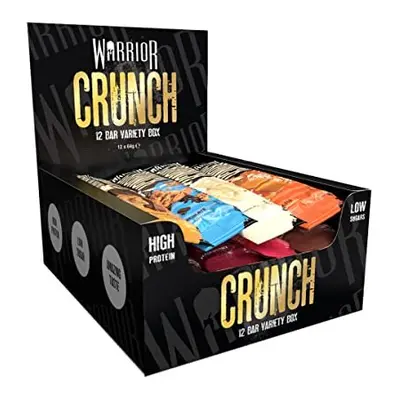 Warrior, CRUNCH - High Protein Bars - 20g Protein Each Bar - Pack x 64g, Variety Pack