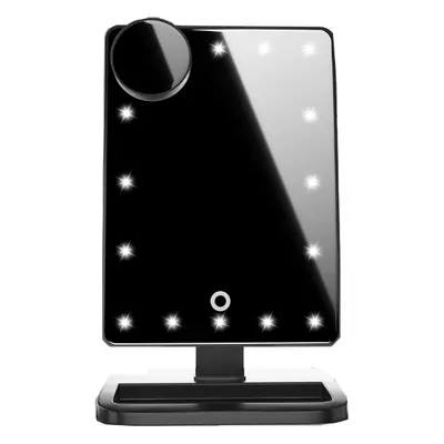 (Black, 1) Makeup Mirror With Led Light Bluetooth Music Speaker 10X Magnifying Mirror Lights