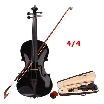 4/4 Full Size Acoustic Violin+Hard Case+Bow+Rosin Orchestral For Learner Gift