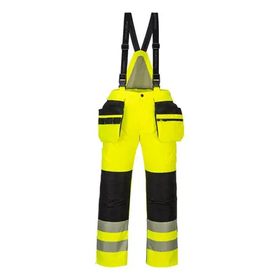 (47R, Yellow/Black) Portwest Mens PW3 Hi-Vis Work Trousers