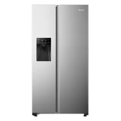 Fridgemaster MS91500IES 91cm Frost Free American Fridge Freezer Silver E Rated