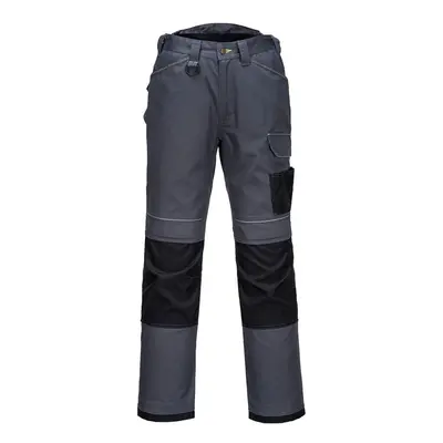 (30R, Zoom Grey/Black) Portwest Mens PW3 Work Trousers