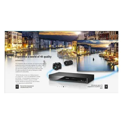 Panasonic DMR-BWT850 3D Blu Ray Player Multi Region Free DVD Playback