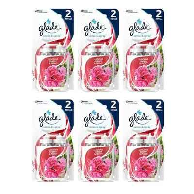 Glade Sense & Spray Refill TWIN Peony & Cherry 18ML (Pack of 6)