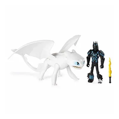 DreamWorks Dragons Lightfury and Hiccup - Armored Viking Figure