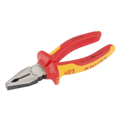 Knipex 08 160UKSBE VDE Fully Insulated Combination Pliers, 160mm