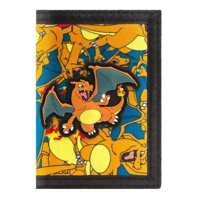 Pokemon Charizard No.6 Fire Orange Coin Card Tri-Fold Wallet