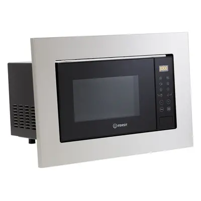 Indesit MWI120GXUK Built In Microwave With Grill - Stainless Steel