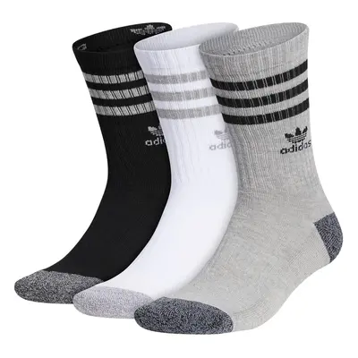 adidas Originals Roller Crew Socks (3-Pair) Heather Grey/Black/White