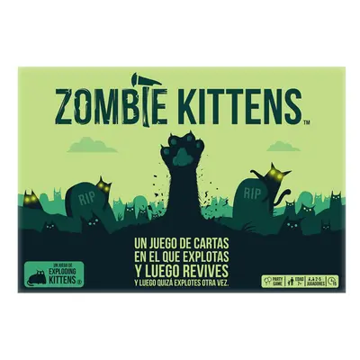 Zombie Kittens de Exploding Kittens - Juegos de Cartas para Adultos, Adolescentes y Ni?os - Dive