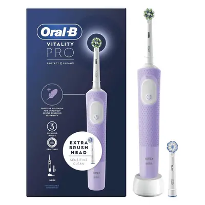 (Oral-B Vitality Pro Electric Toothbrushes For Adults, Handle, Toothbrush Heads, Brushing Modes 