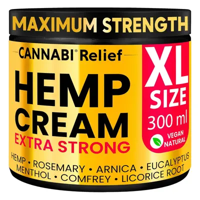 HEMP CREAM EXTRA STRONG PREMIUM High Strength Fast Absorption Formula