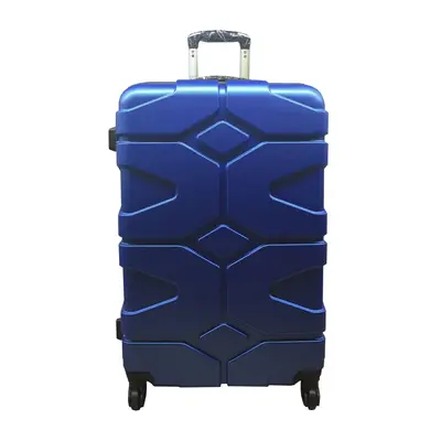 (Blue, Large) Hampton & Stewart Hard Shell Extra Large Suitcase