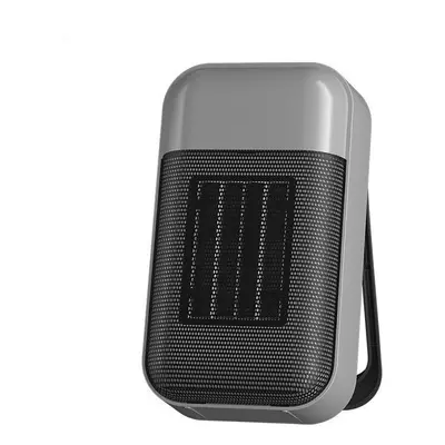 (Gray, EU) 500W Portable Electric Heater Fan - Mini Desktop Radiator for Home & Office