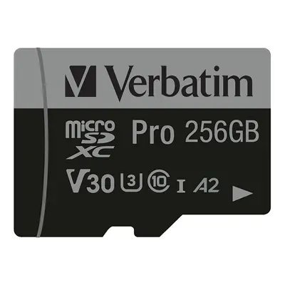 Verbatim Pro U3 256GB Micro SDXC Card