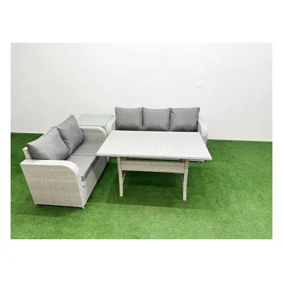 Fimous Seater PE Rattan Wicker Garden Furniture Patio Conservatory Sofa Set with Seater Sofa Lov