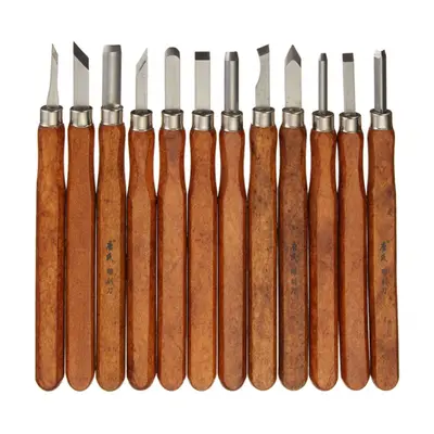 (12PCS) 3/8/12Pcs Wood Carving Chisel Tool Set Wood Working Professional Gouges