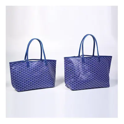 (blue, medium) UK Goyard Dog Tooth Bag Large Capacity Tote Mother Bag Handbag Gifts Women NEW