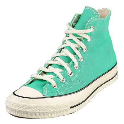 (6.5) Converse Chuck Hi Unisex Fashion Trainers in Green Black