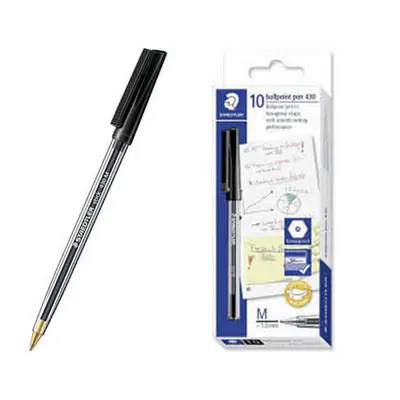 Staedtler Stick Medium Ballpoint Pen (Box of 10)