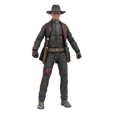 DIAMOND SELECT TOYS Westworld The Man in Black BattleDamaged Action Figure Multicolor