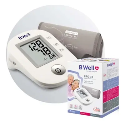 PRO-33 Automatic Blood Pressure Monitor with Medium Cuff (22cm - 32cm): Accurate Health Monitori