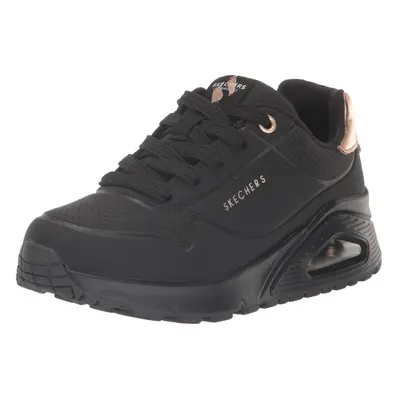 Skechers Kids Girls UNO GEN1-SHIMMER Away Sneaker Black/Black Litt