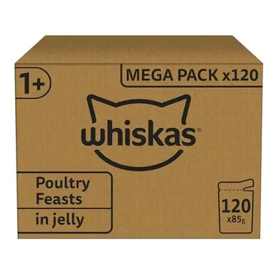 Whiskas 1+ Poultry Selection in Jelly x g Pouches, Adult Cat Food