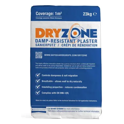 (5 x 23kg) Dryzone Damp Resistant Plaster