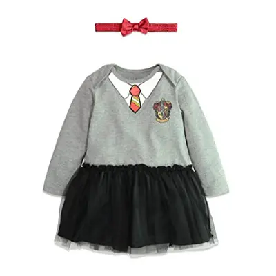 Warner Bros. Harry Potter Hermione Baby Girls Long Sleeve Costume Dress & Headband Set Months