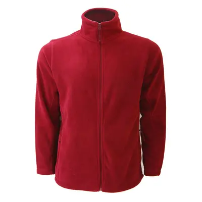 (4XL, Classic Red) Russell Mens Full Zip Outdoor Fleece Jacket