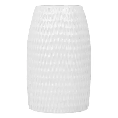 Decorative Vase LINZI Stoneware cm White