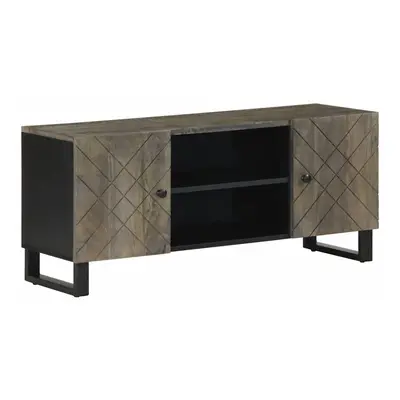 vidaXL TV Cabinet Black 105x33x46 cm Solid Wood Mango TV stand TV sideboard