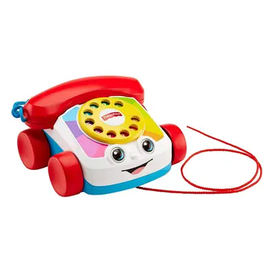 Fisher-Price FGW66 Chatter Telephone, Toddler Pull Along Toy Phone with Numbers and Sounds for Y