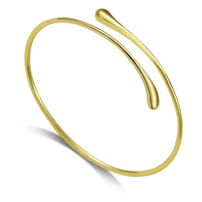 Gold Plated Teardrop Bangle