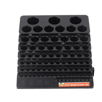 85 Holes Drill Bit Storage Box Without Drill Milling Cutter Saving Space Holder