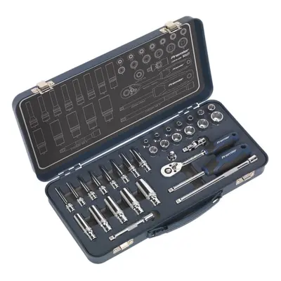 Sealey Lock-On™ Socket Set 1/4"Sq Drive 32pc AK27480