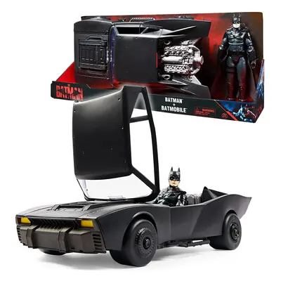 DC Comics, Batman Batmobile with 30-cm Batman Figure, The Batman Movie Collectible, Kids' Toys f