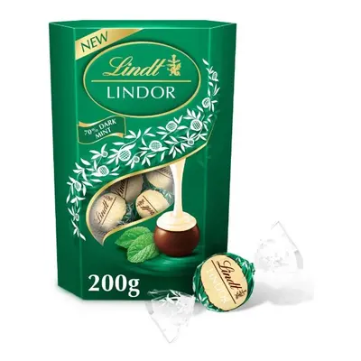 (Pack Of 4) Lindt Lindor Dark Mint Chocolate Truffles 200g