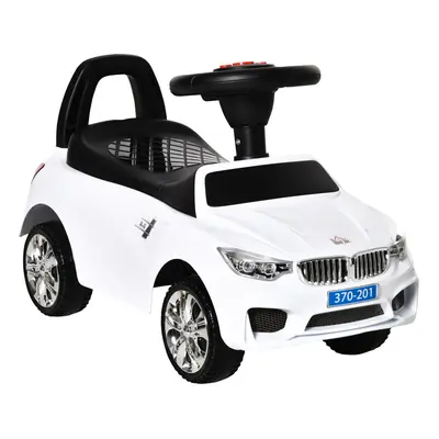 HOMCOM Ride on Car Baby Toddler Walker Foot to Floor Sliding Car Slider White