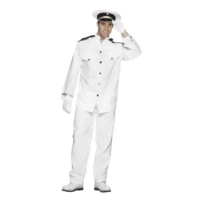 Smiffy's Adult Men's Captain Costume, Jacket, Trousers, Cap And Gloves, Troops, - costume captai