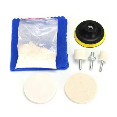 8pcs Glass Plolishing Tool 70g Cerium Oxide Polishing Powder and Polishing Wheel