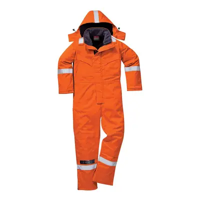 (S R, Orange) Portwest Unisex Adult Flame Resistant Anti-Static Winter Overalls