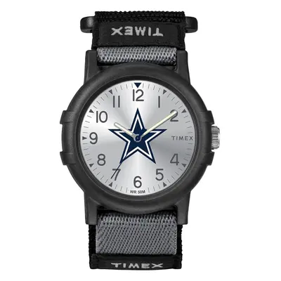 Timex NFL Recruit 38mm Watch - Dallas Cowboys with Black Fabric Strap