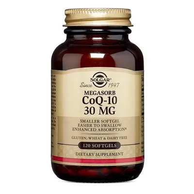 Potent CoQ-10: Each softgel contains 30mg of Coenzyme Q-10, a vital antioxidant. 120's